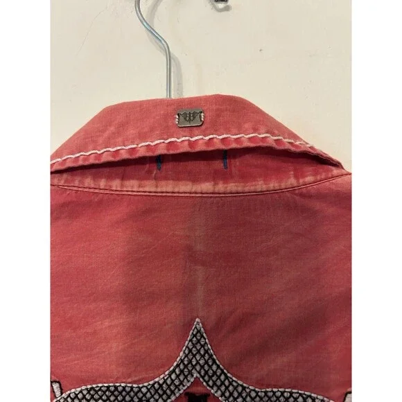 Roar Signature Embroidered Front & Back Shirt Mens XL Red LS ButtonUp Y2k - Picture 8 of 11